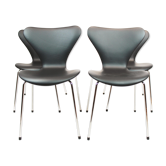 Lot de 4 chaises, seven modèle 3107, conçu par Arne Jacobsen et fabriqué par Fritz Hansen
