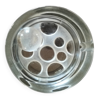 Vintage Daum crystal ashtray from the 70s