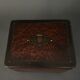 Napoleon III cigar box in 19th century magnifying glass