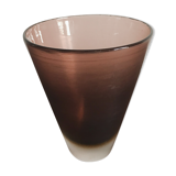 Paolo venini italian midcentury glass vase “incisi” serie, 1956