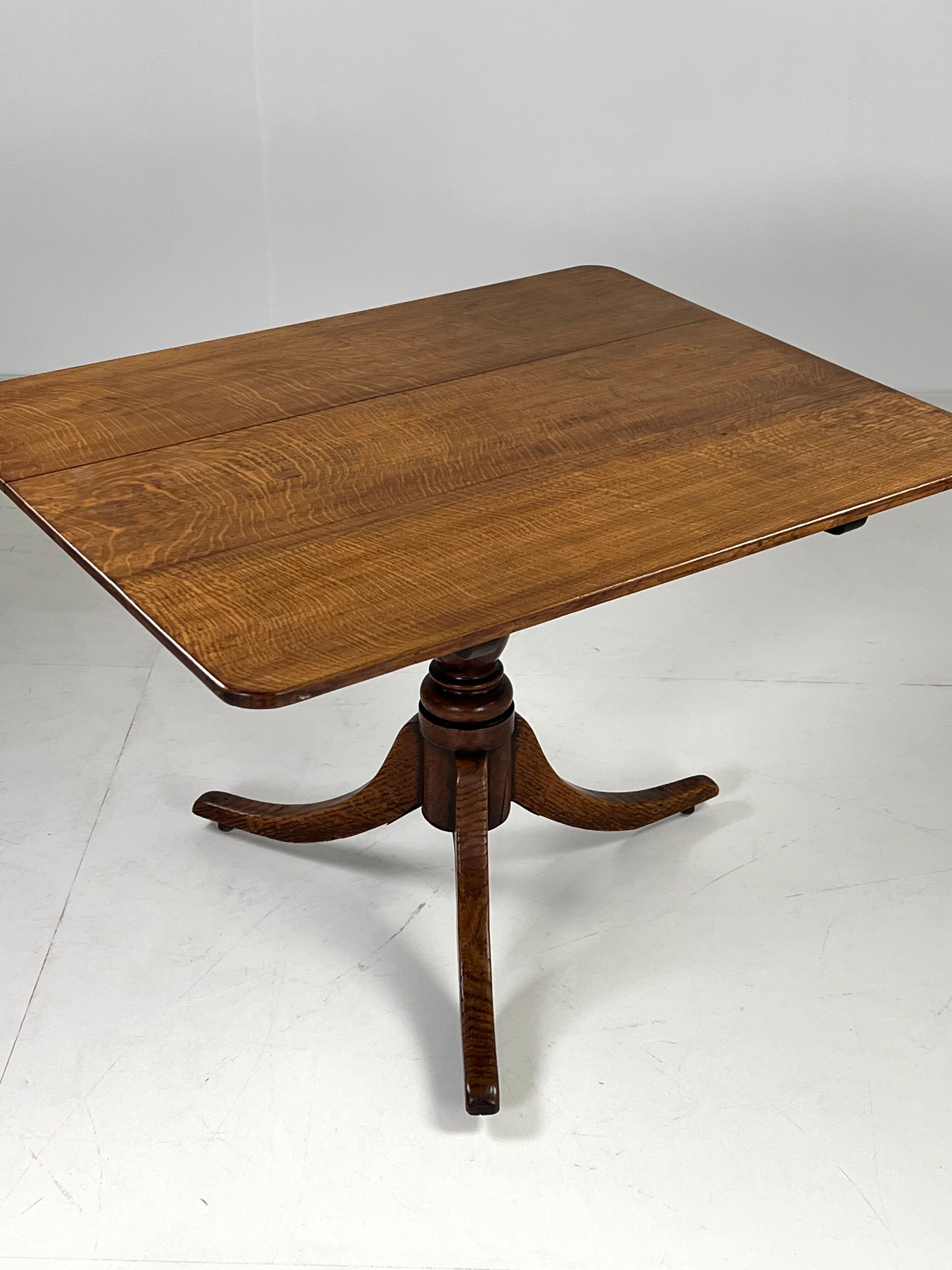 Antique English tilt top table