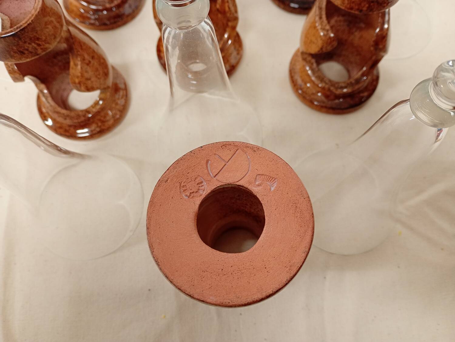 Champagne flutes Francis Dumelié