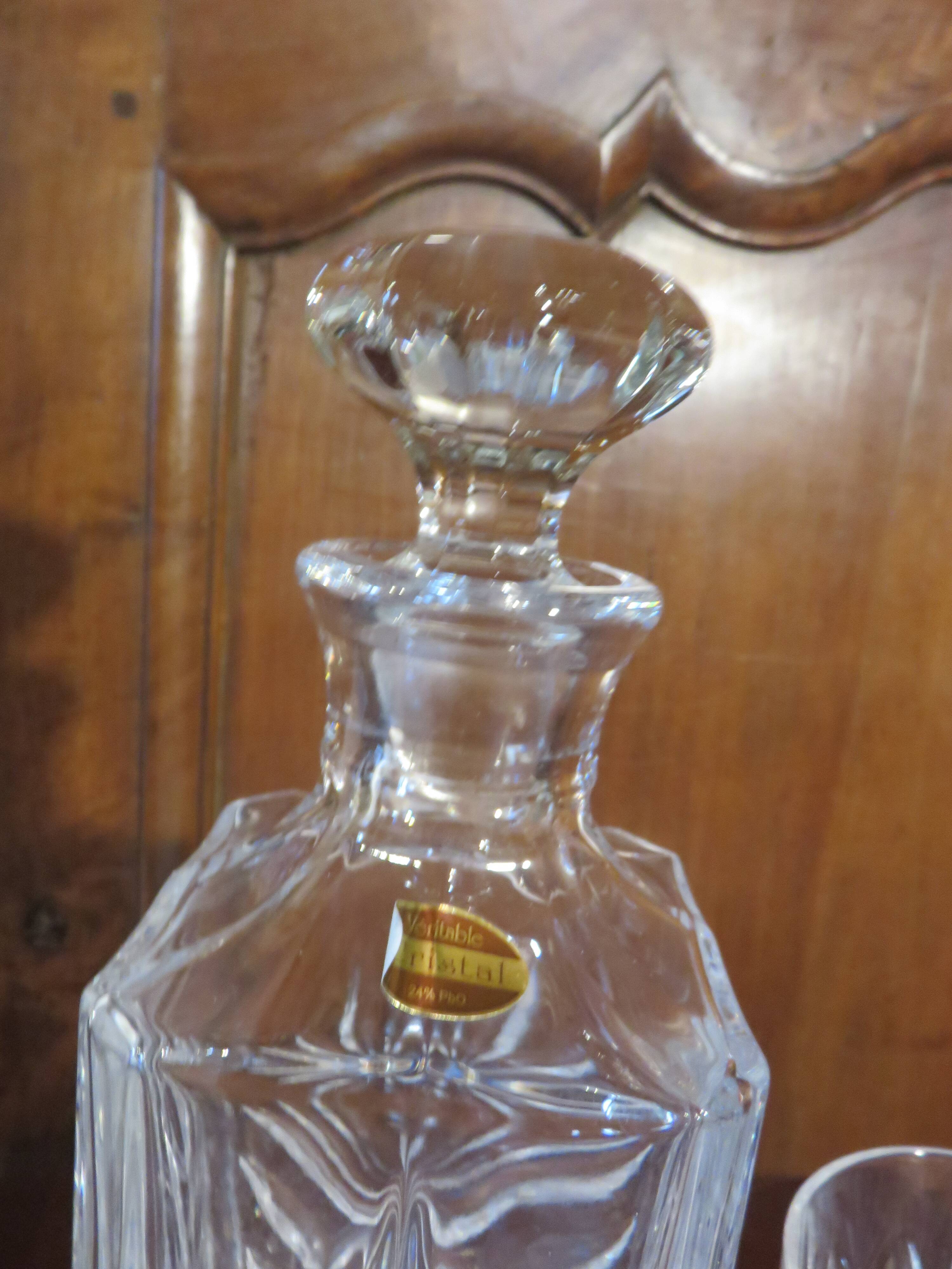 12 Crystal whisky glasses