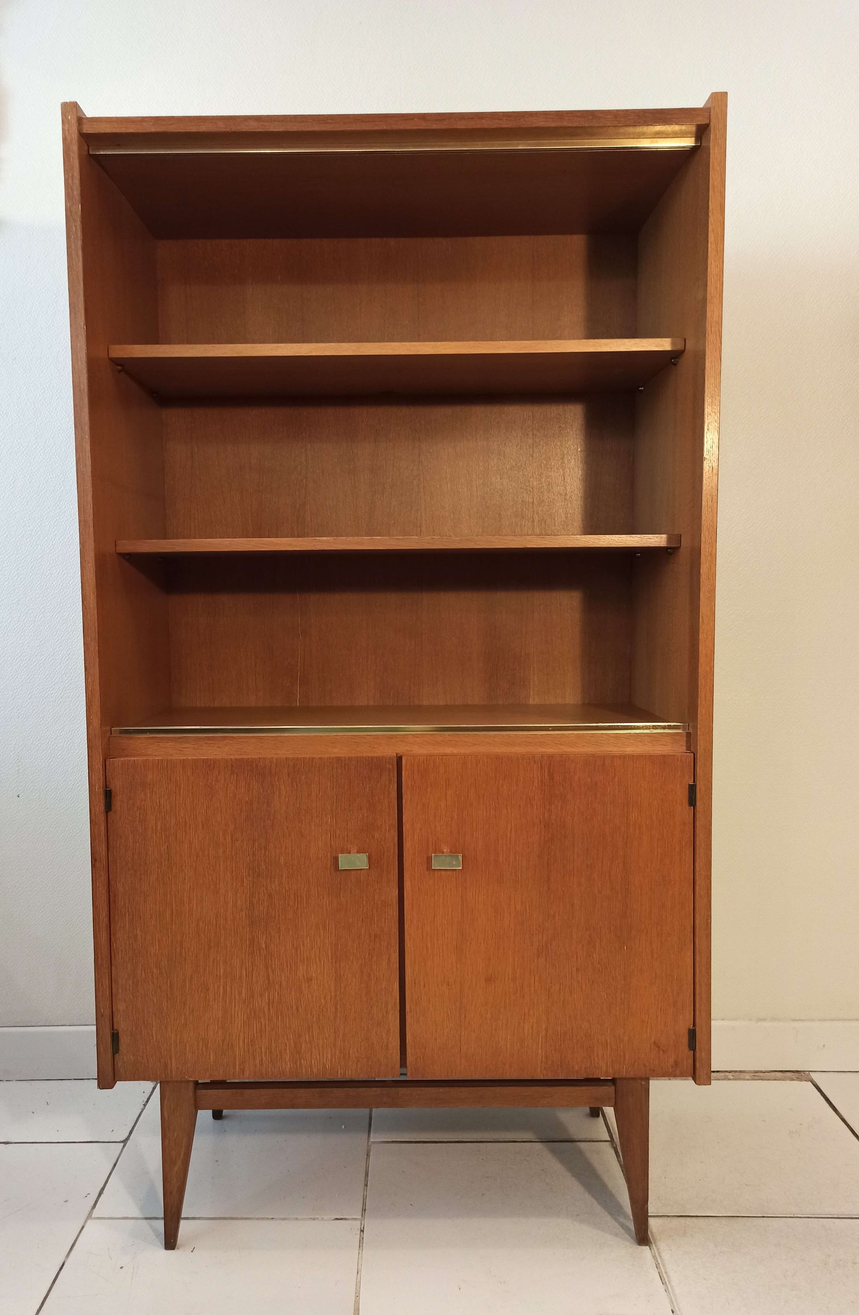 Vintage showcase furniture 1960s teak Scandinavian style