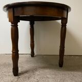 Small table with walnut band