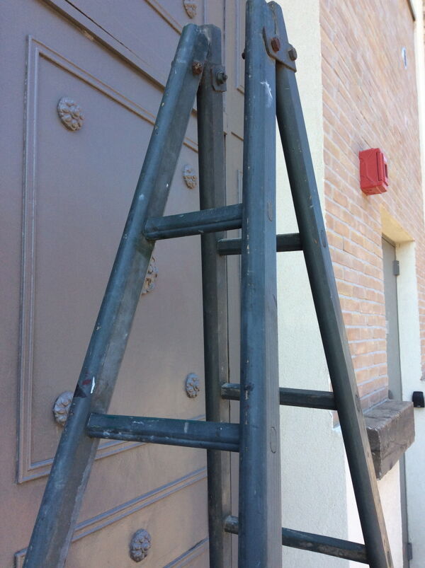 Échelle vintage bois 1900