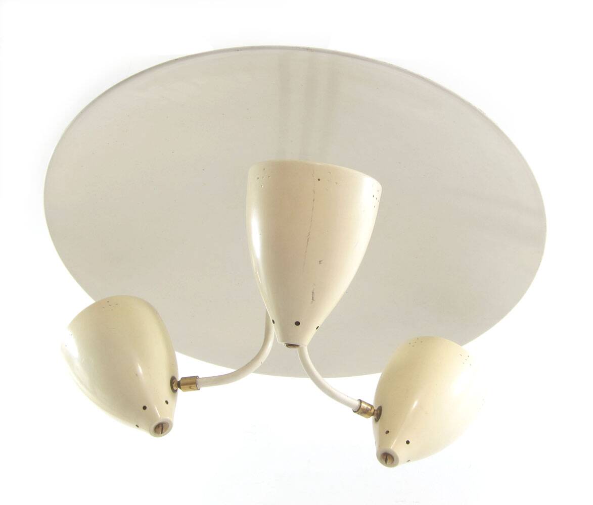 Vintage 1950s pendant lamp by H. Busquet for Hala Zeist