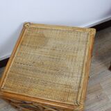Rattan bedside table