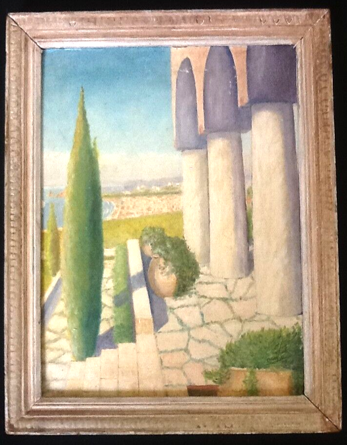 Painting on isorel  1940s