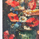 Wildflower bouquet, window with a view, oil on panel 1934