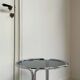 Vintage round chrome trolley / serving cart
