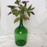 Dame Jeanne en verre vert émeraude