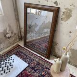 1900 wooden mirror with nails