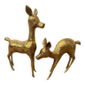XL brass pair of bambis/deer with beautiful details