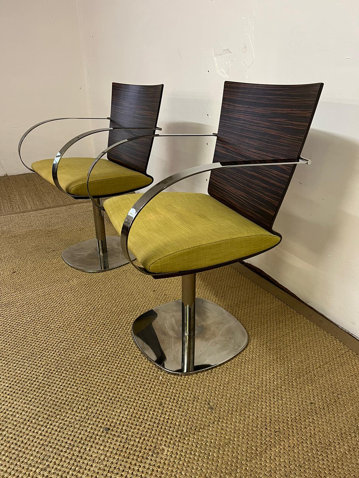 Set of 2 Roche Bobois chairs