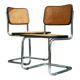 Paire de chaises Cesca noir B32 Marcel Breuer