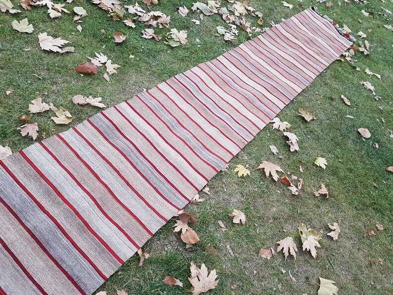 Vintage Turkish hallway rug 60x930 cm