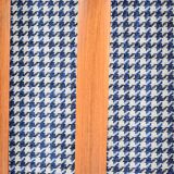 Fauteuil scandinave original Stefan, entièrement restauré, icône des années 1960, pied de poule