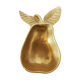 Brass pear trinket bowl