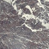 Wrought iron and marble coffee table