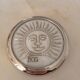 Arthus-Bertrand silver metal hourglass paperweight