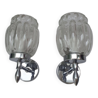 Pair of 70s wall lights