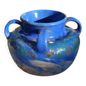 Gros vase a 4 ances soufflenheim - elchinger