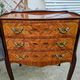 Old pair of large bedside tables in rosewood marquetry Louis XV Style