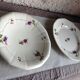 Two round dishes Sarreguemines decor Bermuda/vintage years 50-60