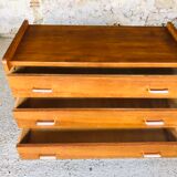 Oak chest of drawers, Scandinavian style, circa 60