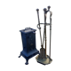 Magnificent set: brass fireplace accessories + rare items