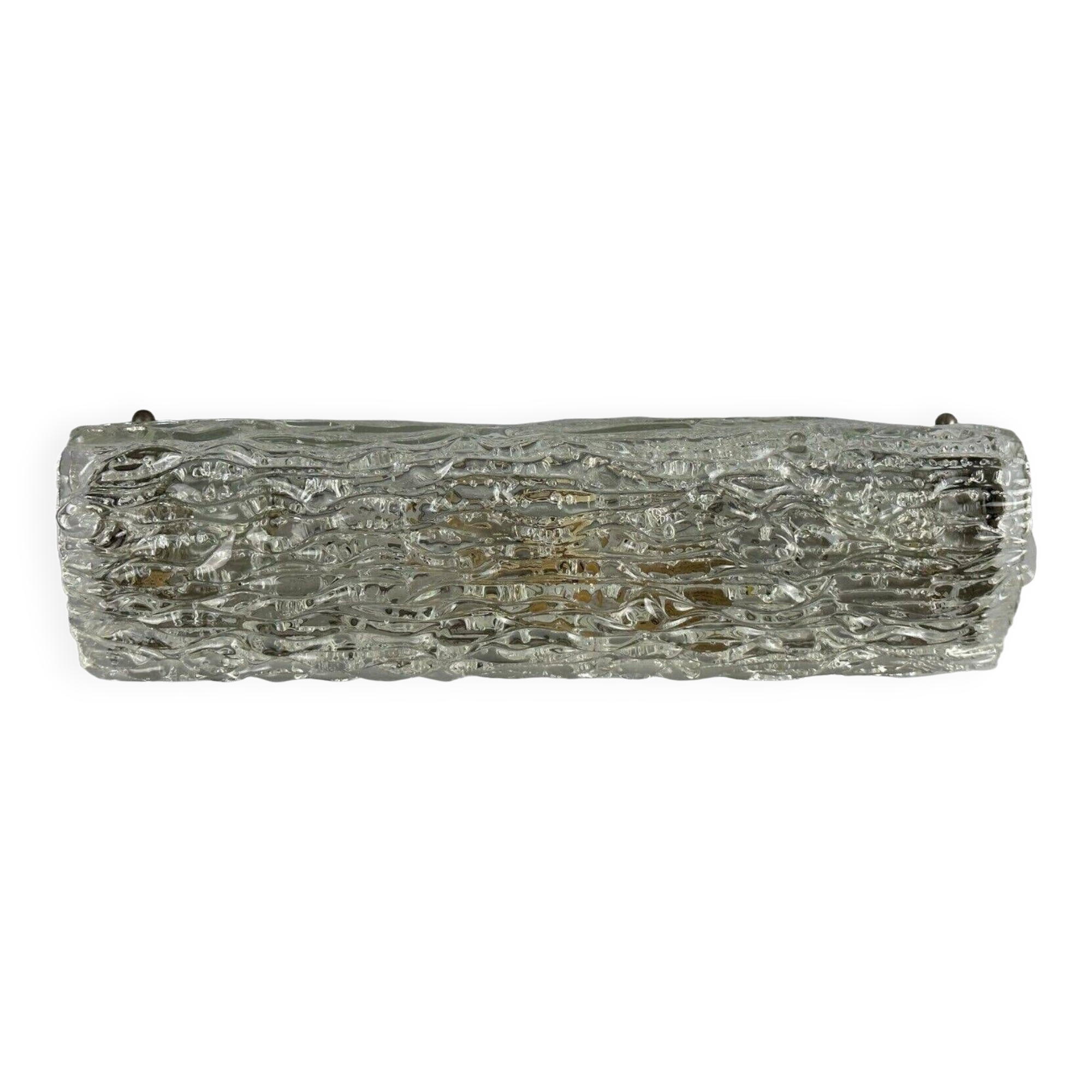 60s 70s wall lamp mirror light Germany Ice Glass Space Age Design