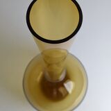 Large scandinavian vase in blown glass by arthur percy for gullaskruf, sweden - 50s