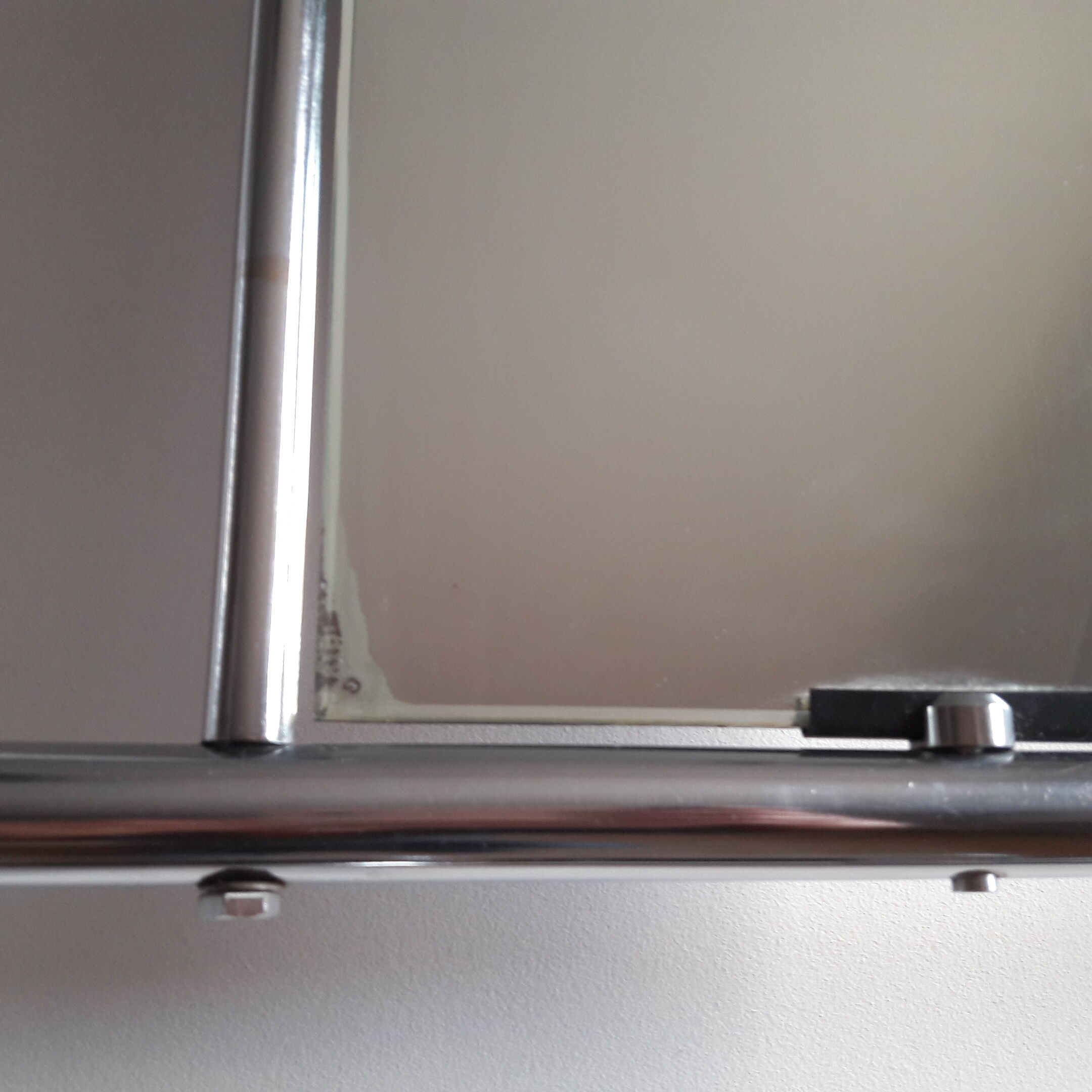 Coats chrome locker room door