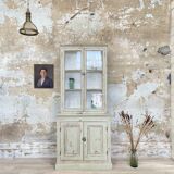 Furniture two body showcase, around 1900.