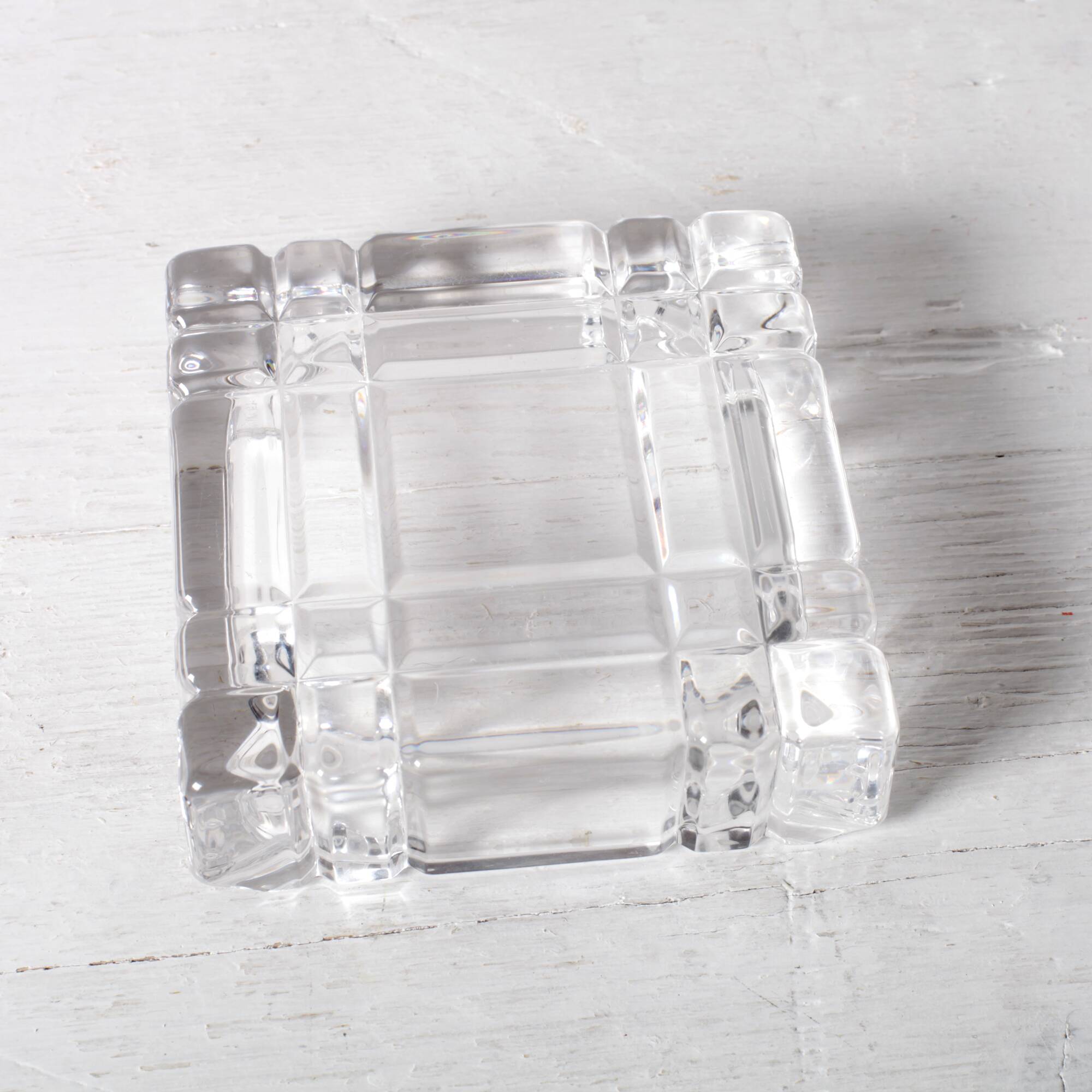 Vintage RCR Crystal Ashtray / Mid-Century Italian Glass Smokig Accesory