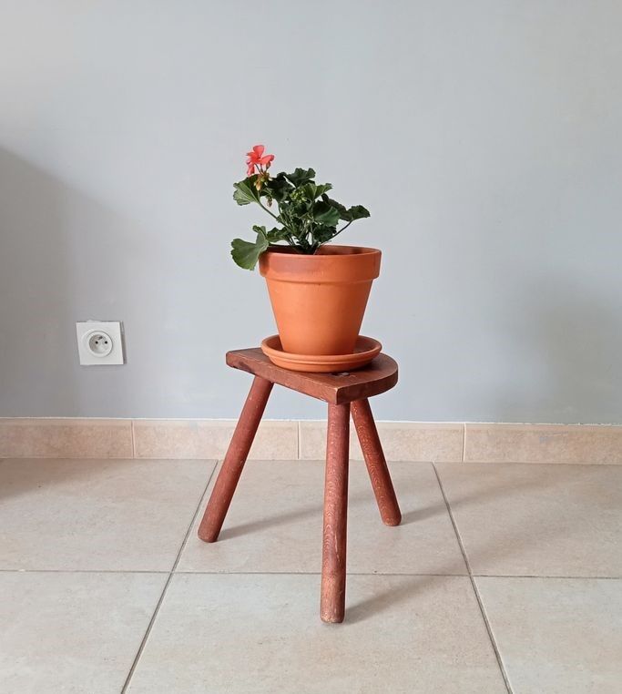 Vintage tripod stool 60s/70s