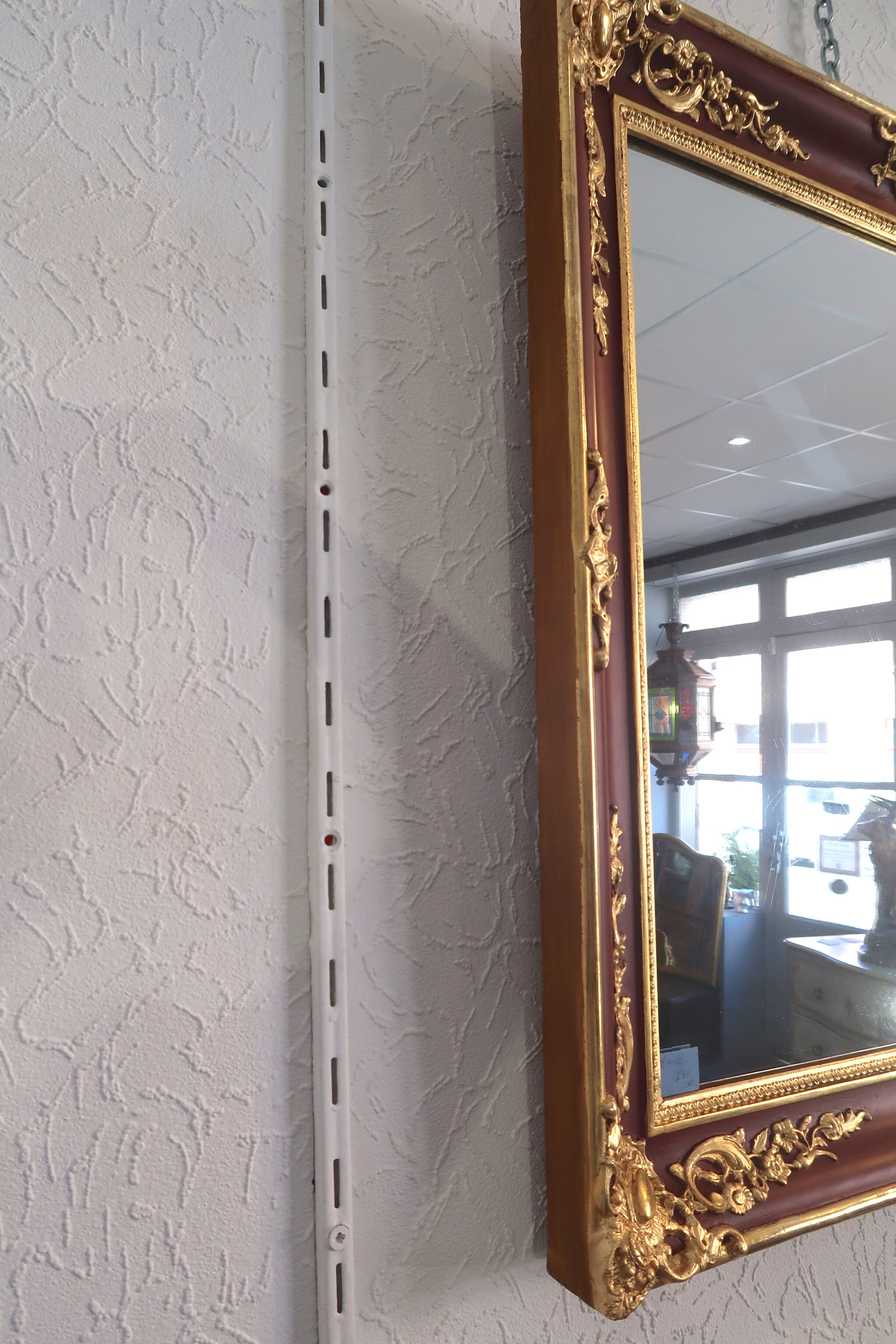 Miroir doré et laqué 81x75cm