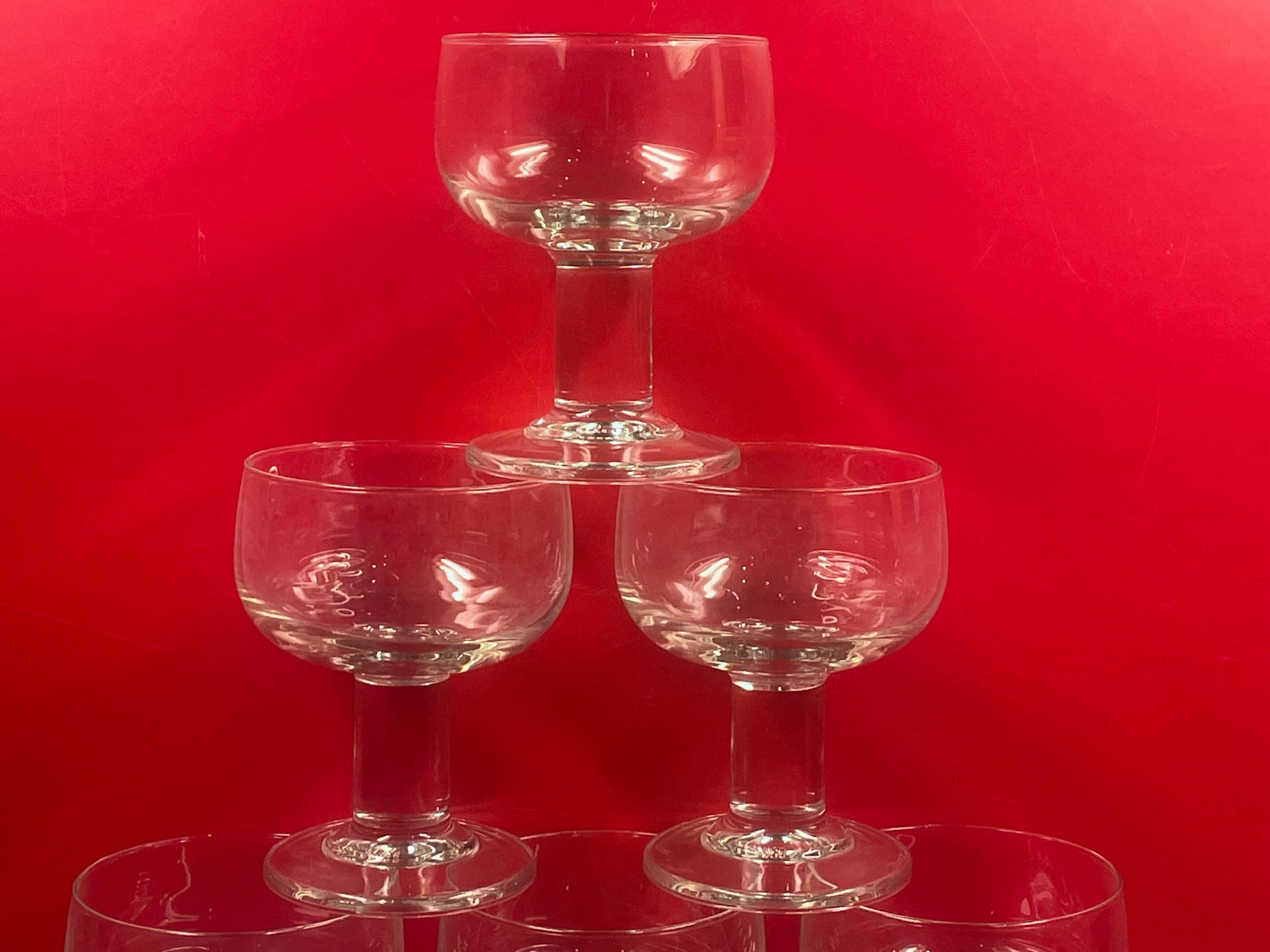 Set of 6 vintage glasses
