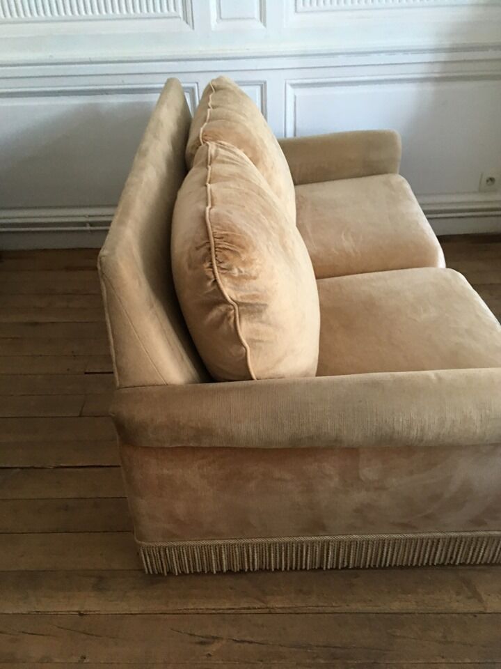 Vintage sofa years 50.60 velvet RAS