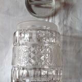 Pot with cut glass lid, 50.00.