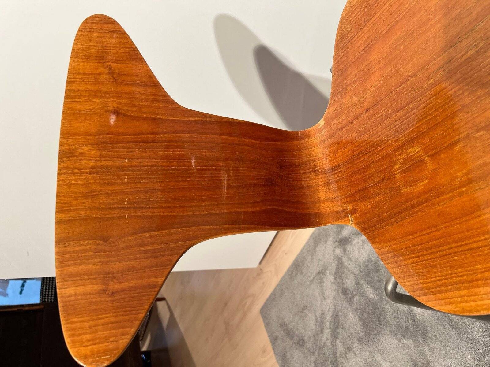 Set of Teak Desk Chairs, Denmark, 1950s