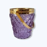 Vintage Purple Ice Cube Tray - Glass & Gold Frame