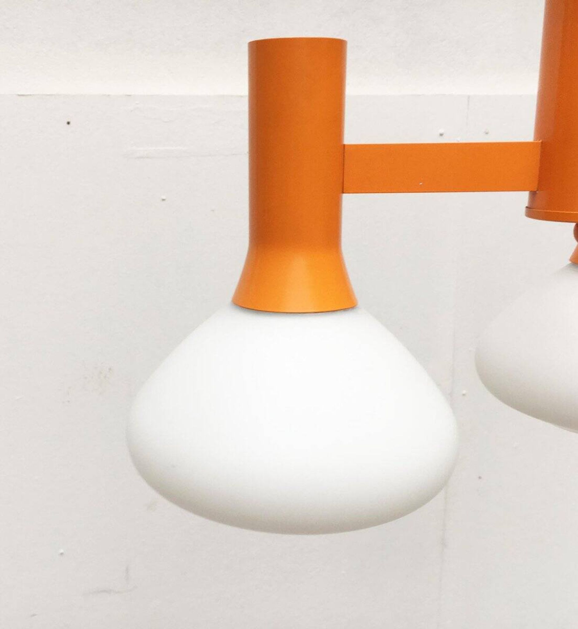 Orange Vintage Space Age Pendant Lamp