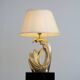 Living room lamp in golden brass
