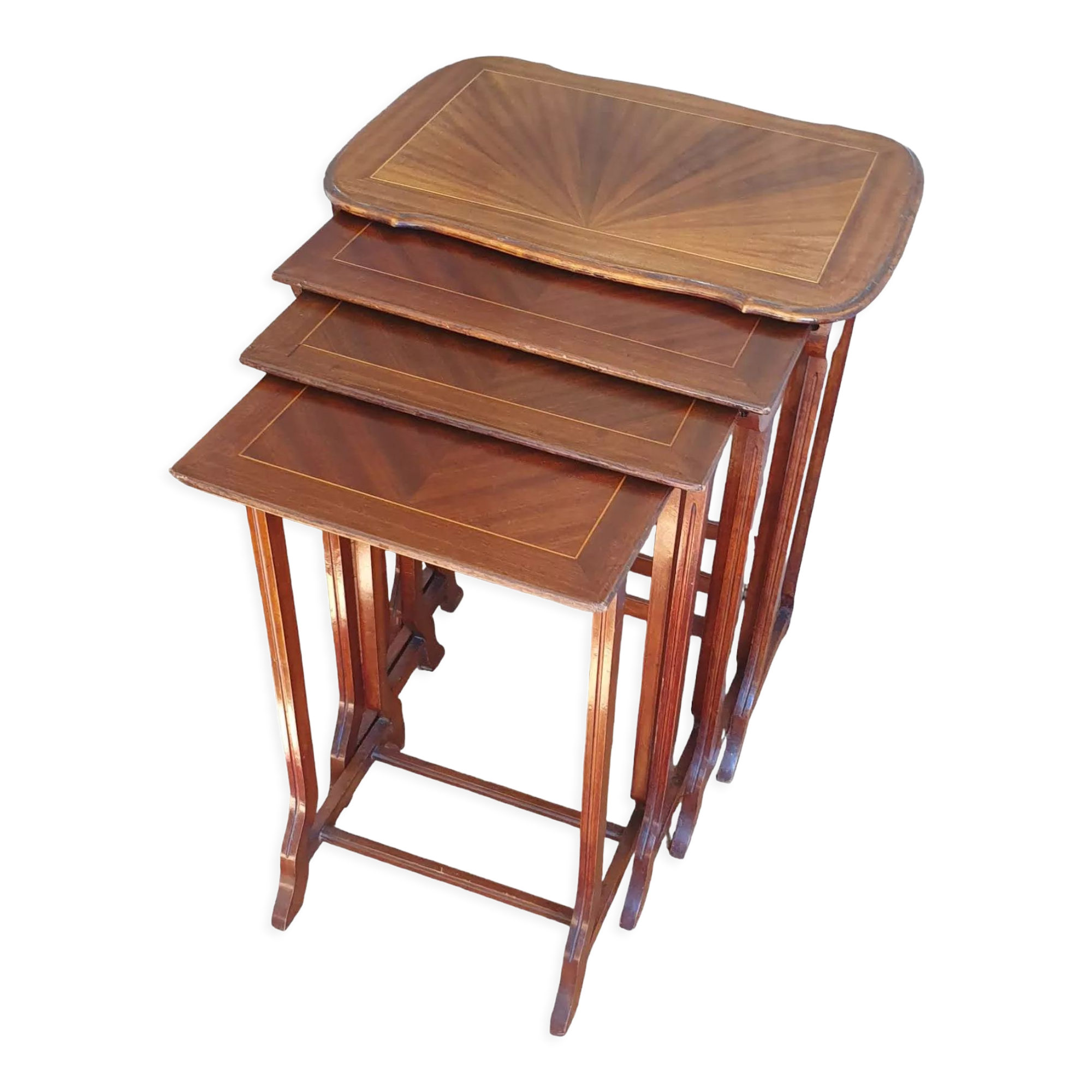 Suite of four nesting tables early twentieth century
