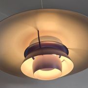 PH5 pendant light in purple by Poul Henningsen for Louis Poulsen, Denmark 1960