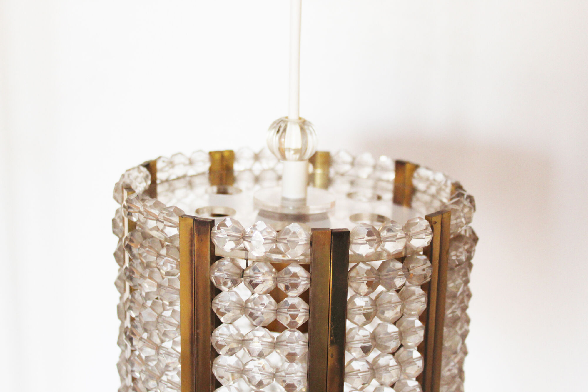 Vintage pendant chandelier by Emil Stejnar for Rupert Nikoll - Austria 1960's