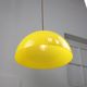 Mid-century italian brass and plexiglass pendant lamp, set of 2