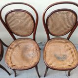 Set of 4 Thonet chairs nr 7 from 1865 ca